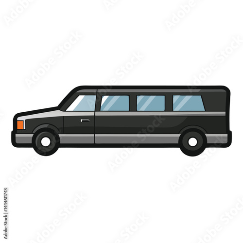 Limousine icon isolated on white background