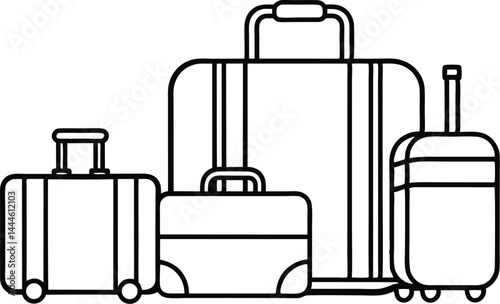 A Collection of Suitcases and Luggage for Travel