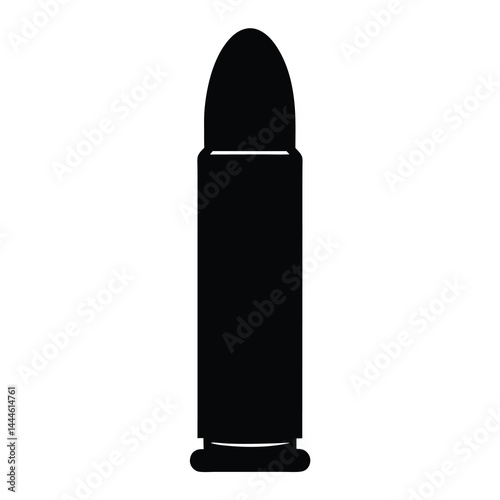 Ammunition in a black silhouette, ready for firing to protect ourselves