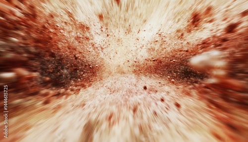 Obraz na płótnie Abstract tunnel effect with reddish particles. w salonie