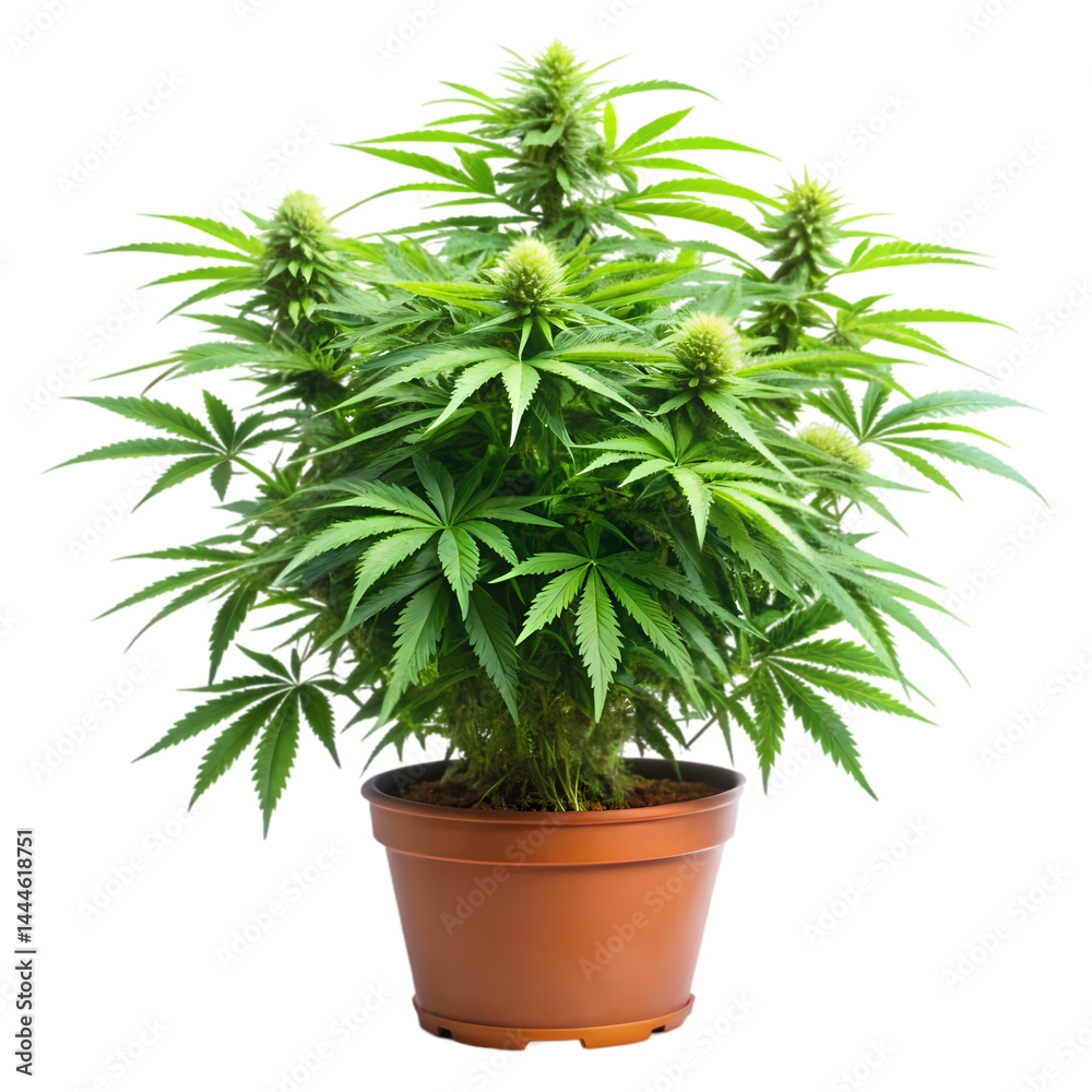Cannabis Plant in Pot: High-Resolution Image of Marijuana Cannabis Plant in Pot: High-Resolution Image of Marijuana