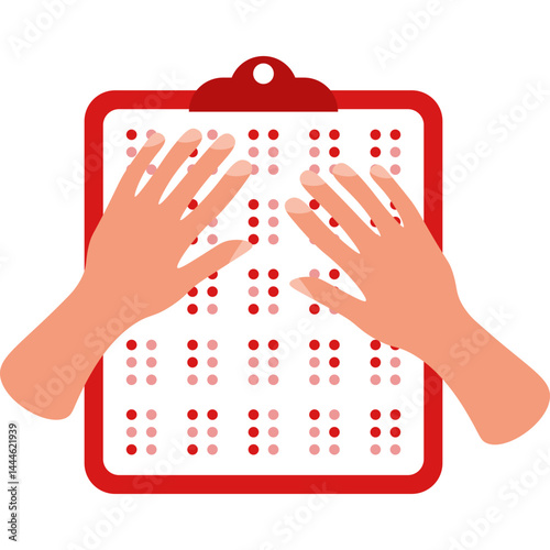 Braille Book with Hands