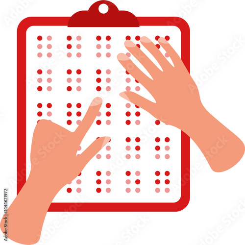 Braille Book with Hands