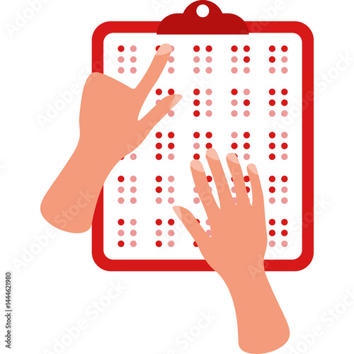 Braille Book with Hands