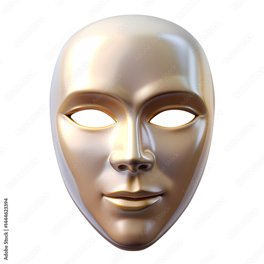 Gold Mask: Elegant Face Mask Image Gold Mask: Elegant Face Mask Image