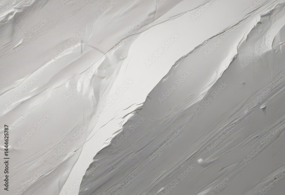Obraz premium Deep creases and wrinkles mar a once-smooth white poster, leaving a heavily textured surface , grunge, crumpled, damaged paper