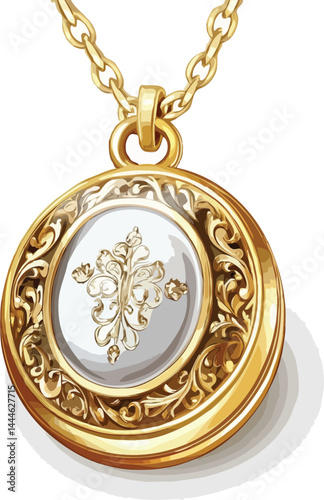 locket vector art