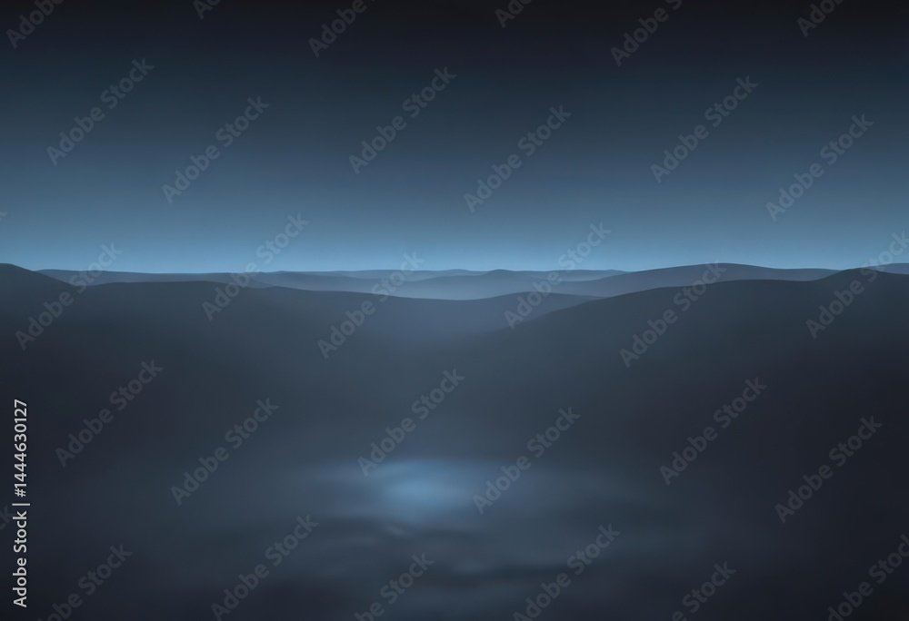 Obraz premium Subtle blue gradient, dark to light, smooth transition, high resolution, abstract