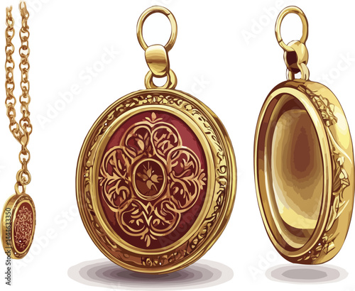 locket vector art