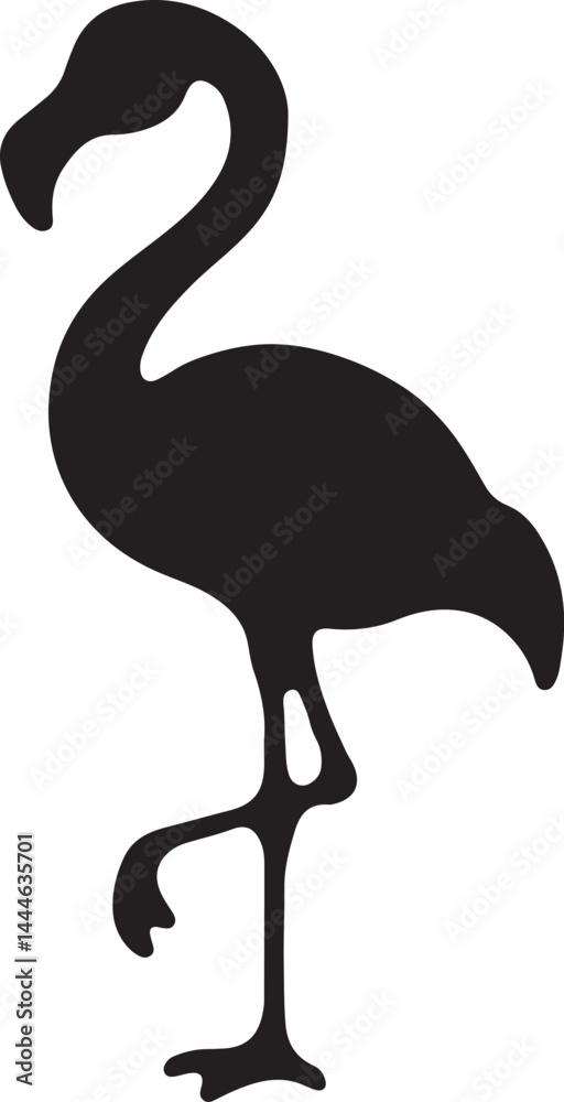 Fototapeta premium Tropical Flamingo Silhouette Bundle 