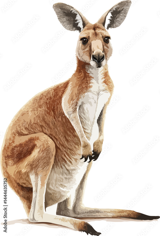 kangaroo vector art