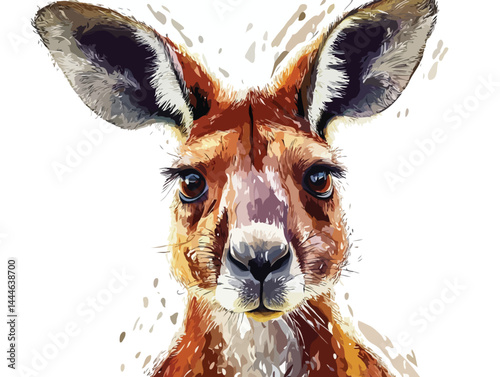 kangaroo vector art