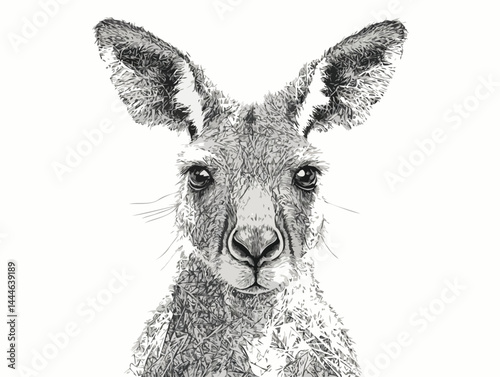 kangaroo vector art