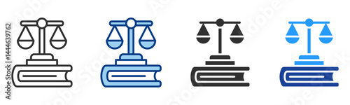 Legislation Icon Multiple Style Vector Collection 