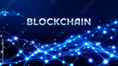 blockchain network connection illustration
