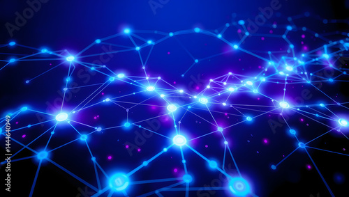 blockchain network connection illustration