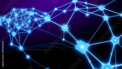 blockchain network connection illustration