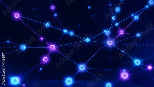 blockchain network connection illustration