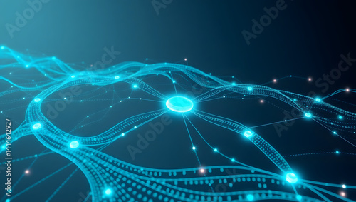 blockchain network connection illustration