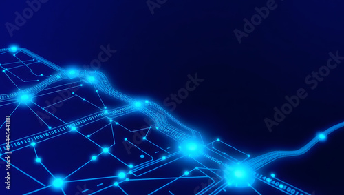 blockchain network connection illustration