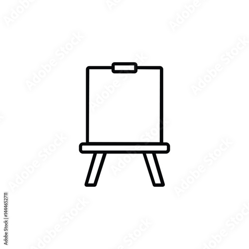 Easel Stand Icon – sleek design symbolizing art, creativity, and display. Perfect for apps, projects & branding