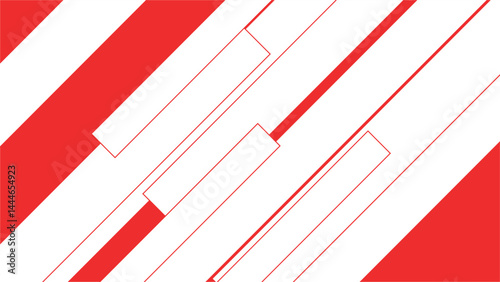 Abstract Red and White Diagonal Lines Background
