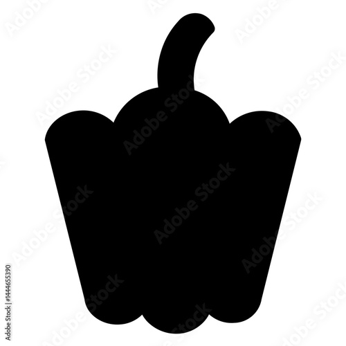 Capsicum Food Dish Glyph Icon