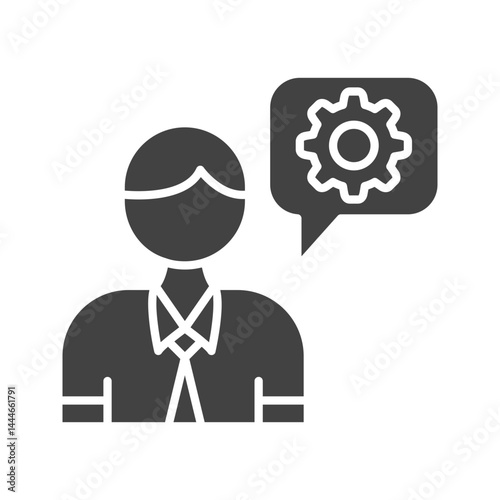 Client Consultant icon vector image. Suitable for mobile apps, web apps and print media.