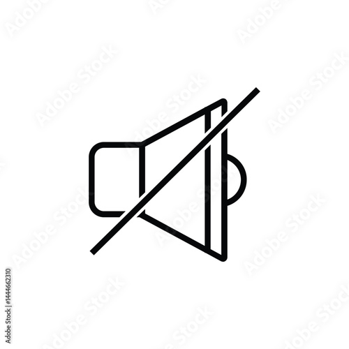 Silent Voice Icon – a sleek, minimal design symbolizing calm and focus. Perfect for apps, digital projects, or branding that values peace, clarity, and distraction-free moments