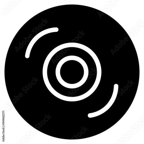 Dvd Cd Disk Glyph Icon