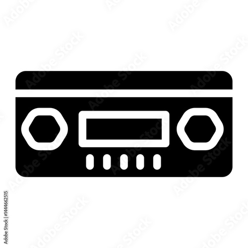 Hifi Media Player Glyph Icon