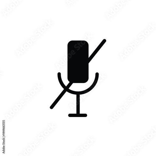 Silent Voice Icon – a sleek, minimal design symbolizing calm and focus. Perfect for apps, digital projects, or branding that values peace, clarity, and distraction-free moments