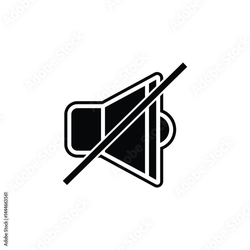 Silent Voice Icon – a sleek, minimal design symbolizing calm and focus. Perfect for apps, digital projects, or branding that values peace, clarity, and distraction-free moments