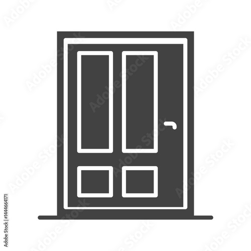 Doors icon vector image. Suitable for mobile apps, web apps and print media.