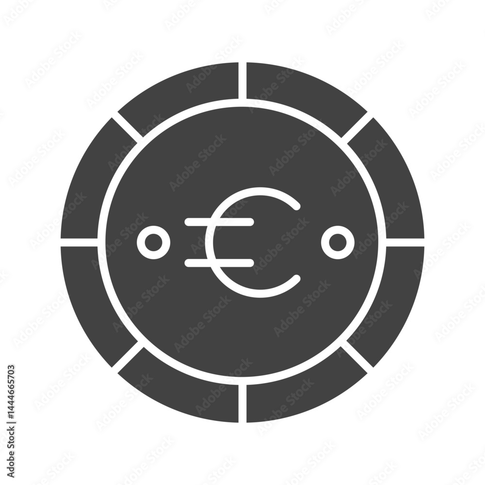 Euro Symbol icon vector image. Suitable for mobile apps, web apps and print media. Euro Symbol icon vector image. Suitable for mobile apps, web apps and print media.