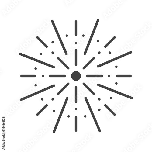 Fireworks icon vector image. Suitable for mobile apps, web apps and print media.