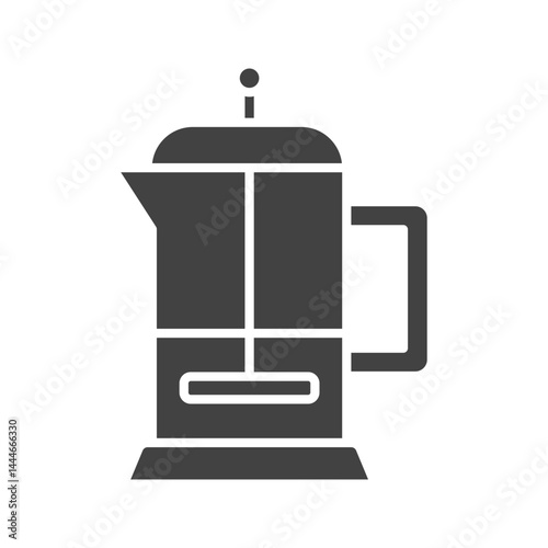French Press icon vector image. Suitable for mobile apps, web apps and print media.