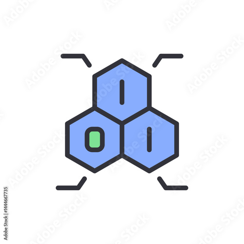 Data mining colored icons, minimalist vector illustration ,simple transparent graphic element .Isolated on white background