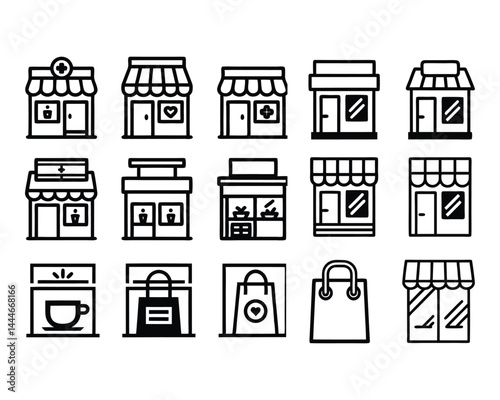 storefront icon set