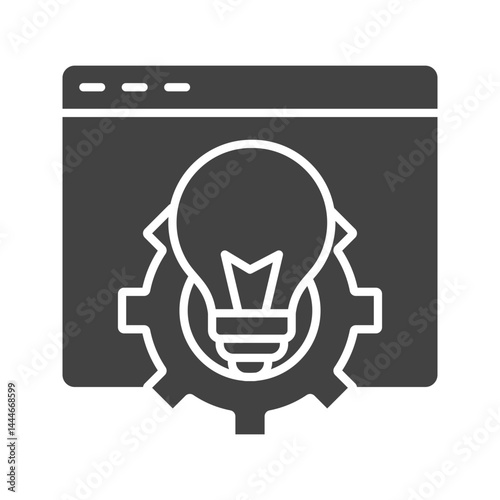 Innovative Idea icon vector image. Suitable for mobile apps, web apps and print media.