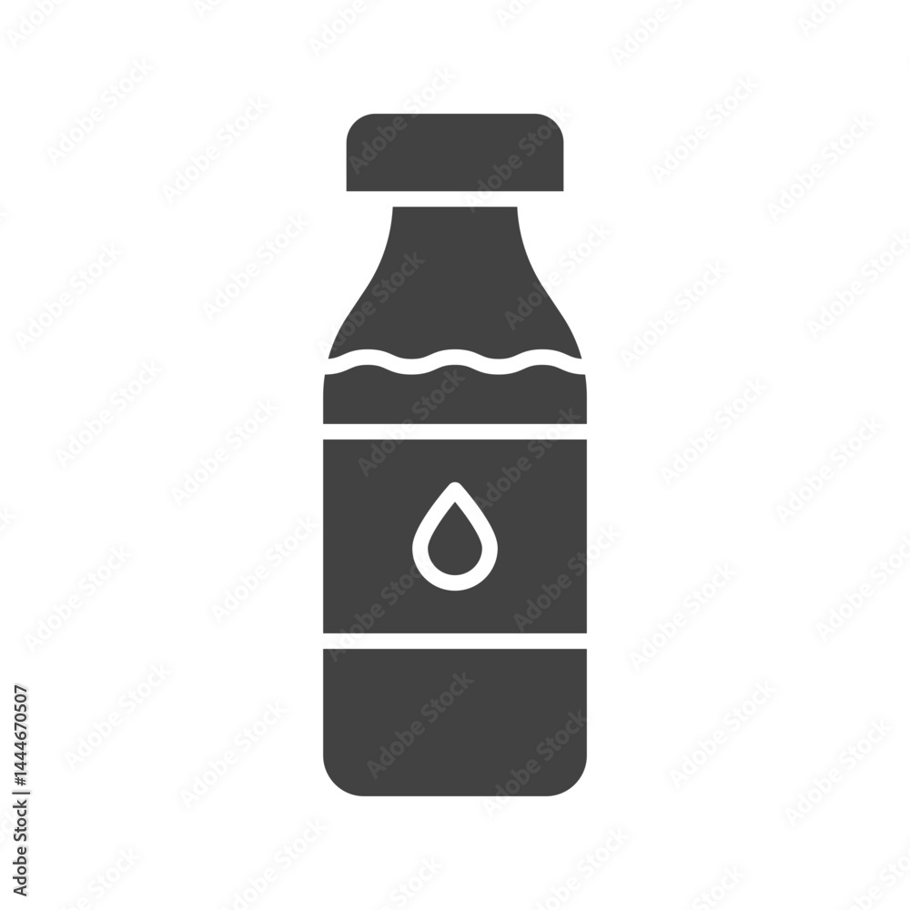 Milk Bottle icon vector image. Suitable for mobile apps, web apps and print media. Milk Bottle icon vector image. Suitable for mobile apps, web apps and print media.