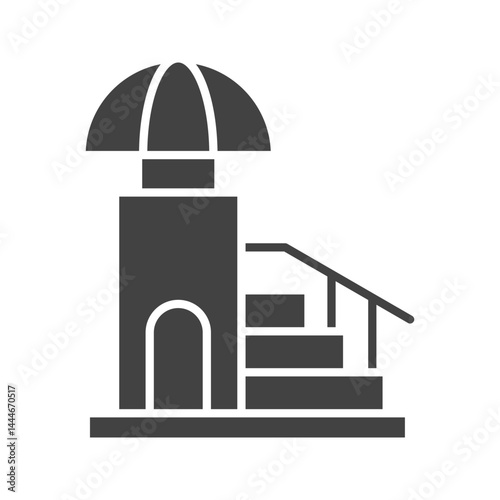 Mimbar icon vector image. Suitable for mobile apps, web apps and print media.