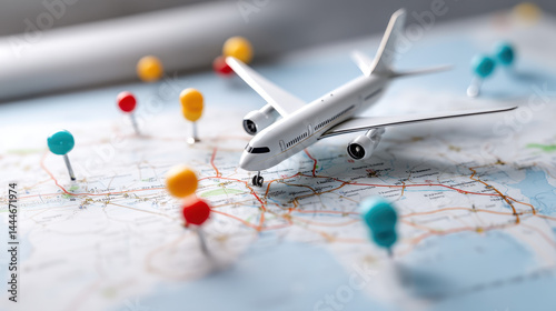 Obraz na płótnie Travel Planning and Destination Selection w salonie