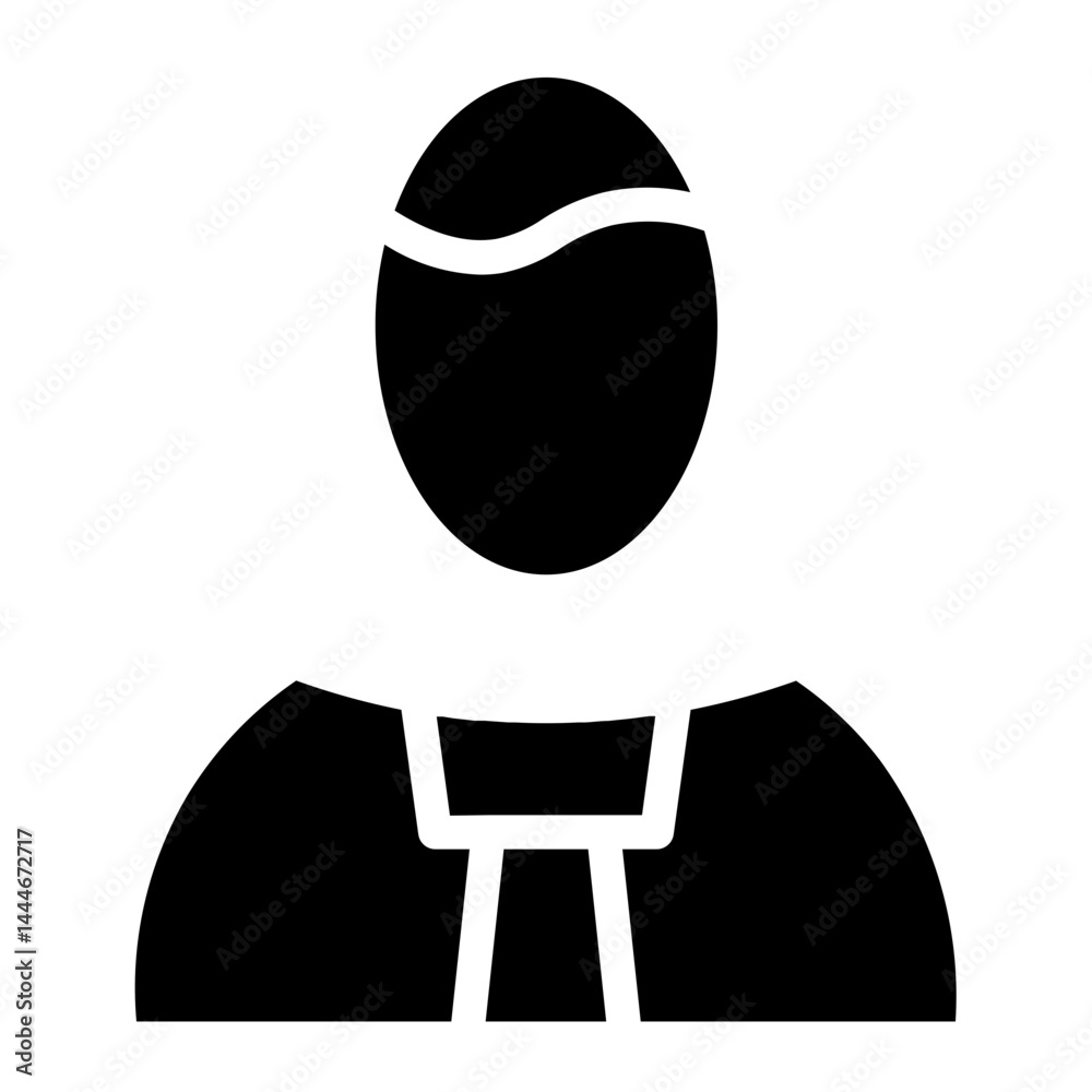 Fototapeta premium Employee Male Person Glyph Icon