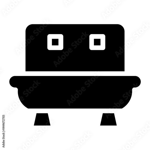 Furniture Lobby Sofa Glyph Icon