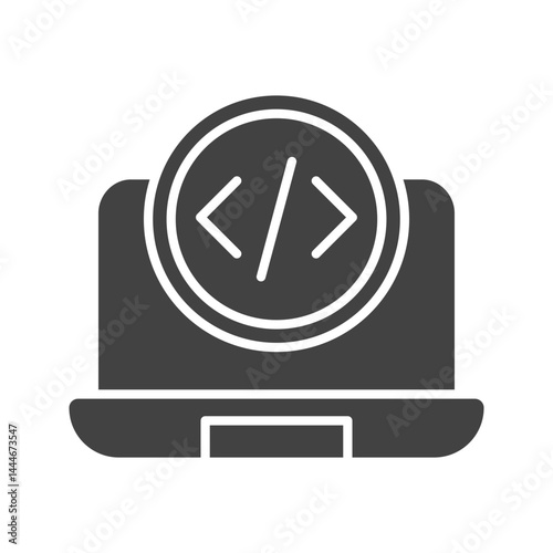 Programming icon vector image. Suitable for mobile apps, web apps and print media.
