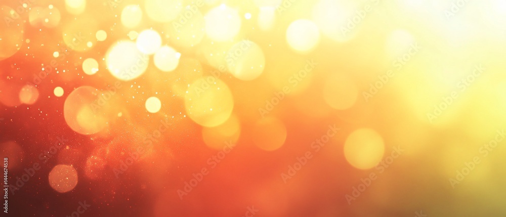 Warm orbs illuminate golden bokeh radiance Warm orbs illuminate golden bokeh radiance