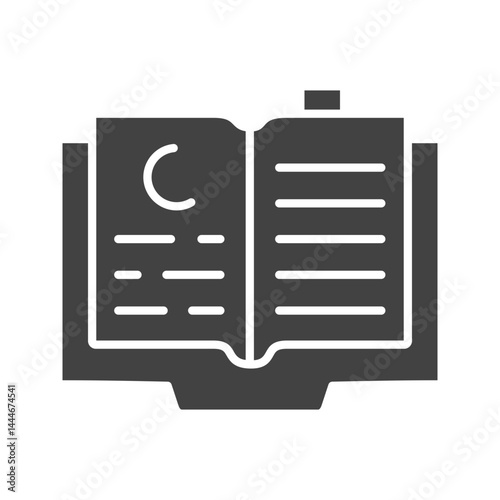 Reading Holy Book icon vector image. Suitable for mobile apps, web apps and print media.