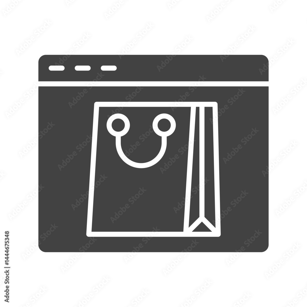 Shopping icon vector image. Suitable for mobile apps, web apps and print media. Shopping icon vector image. Suitable for mobile apps, web apps and print media.
