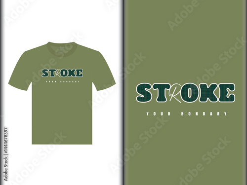 Stroke Your Boundary Vector T-Shirt Design